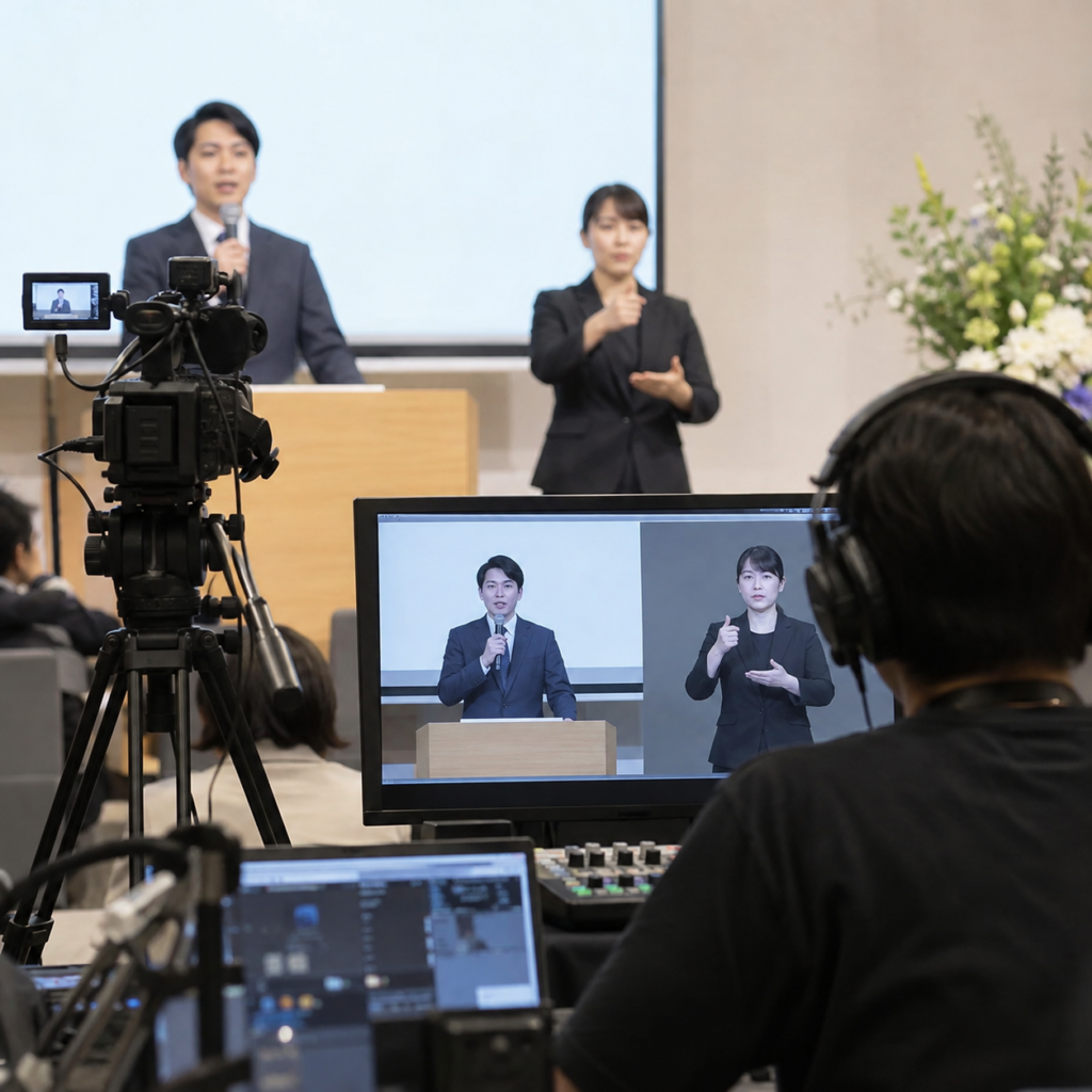 手話付き配信のご相談