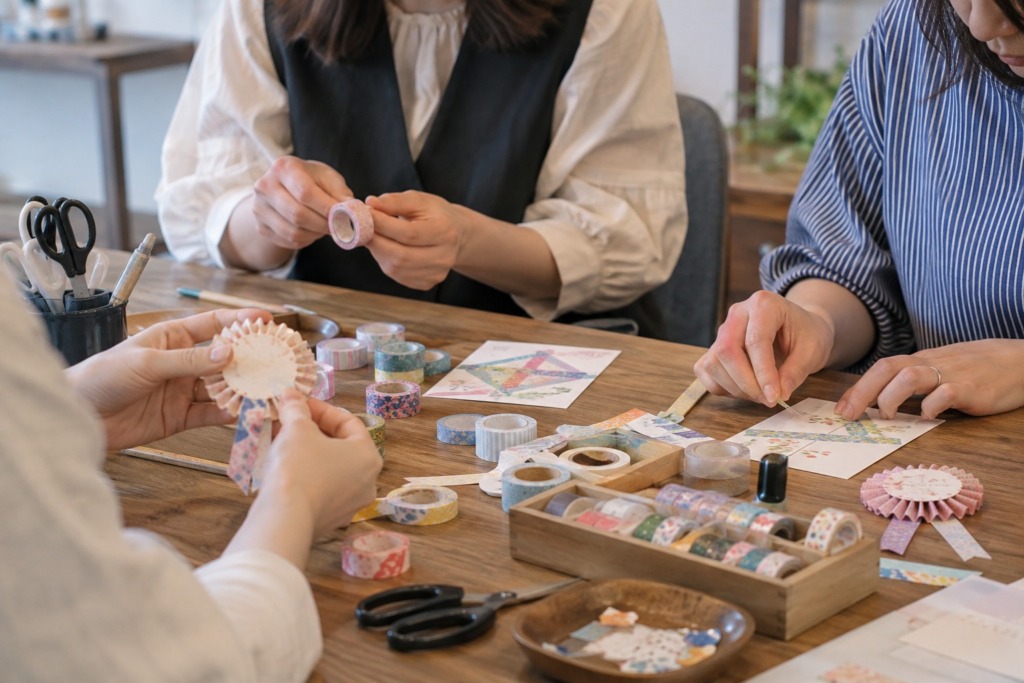 マステでデコレーション体験