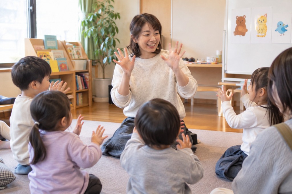 英語のわらべうたで遊ぼう!